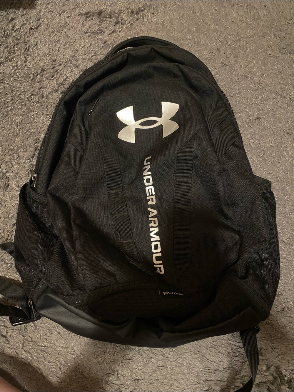 NWOT Under Armour Black Backpack with Silver Logo